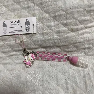 헤이세이 레트로 간호사 키티 스트랩 하트 UV 체크 자외선 초레어!