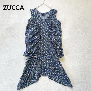 zucca 주카 스즈란 무늬 원피스 변형 네이비