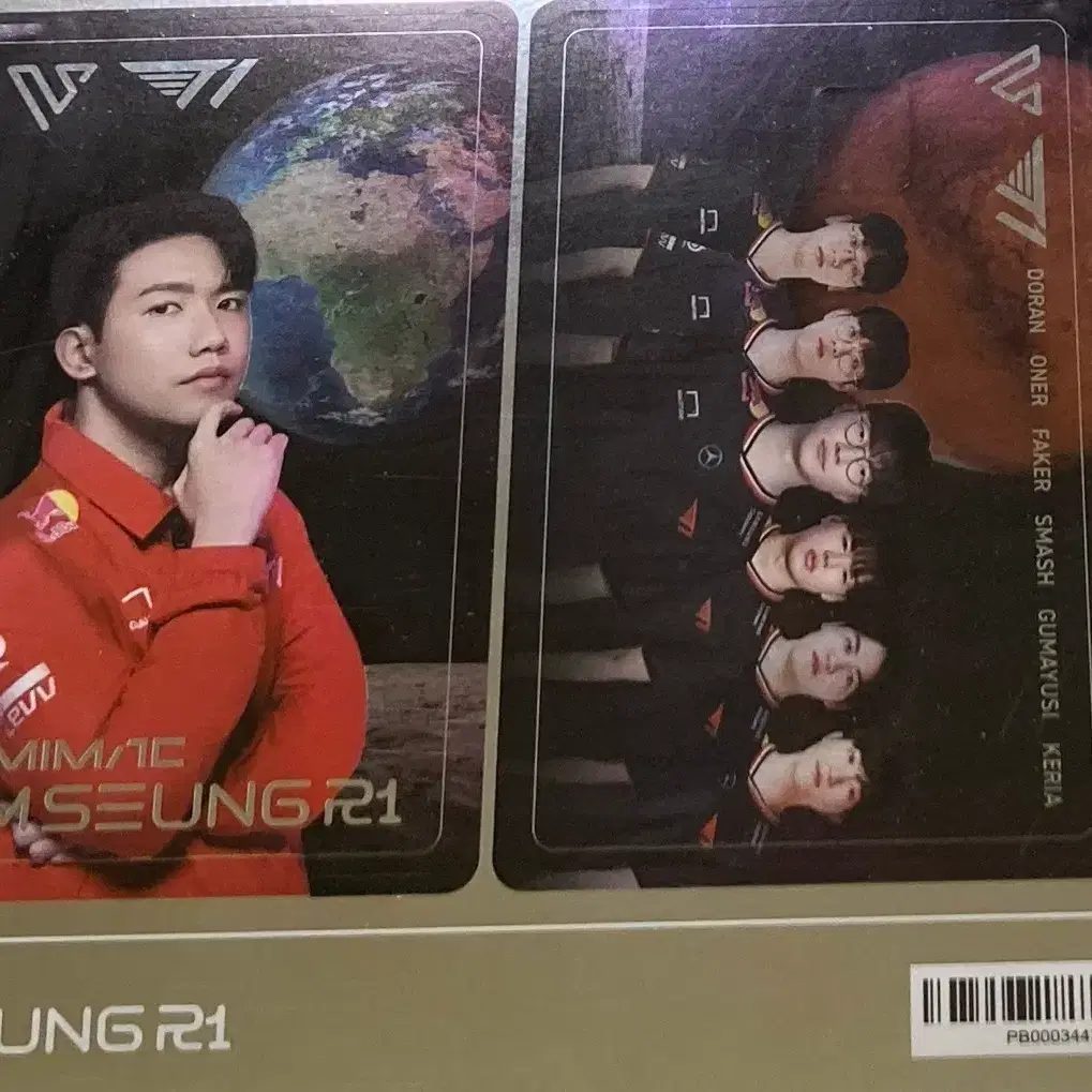 T1 T1 Kim Seung-ri T1M Collaboration Card Stickers on