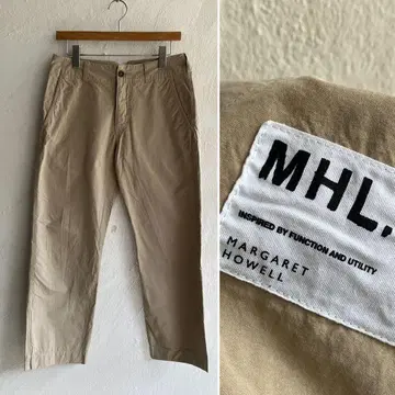 새상품급 MHL. 신치 벨트 와이드 치노 팬츠 마가렛 호웰