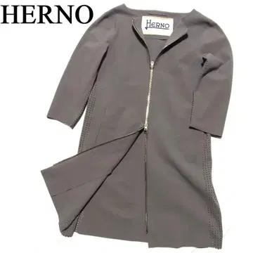HERNO 헤르노 펀칭 절개 노카라 스트레치 스프링 코트