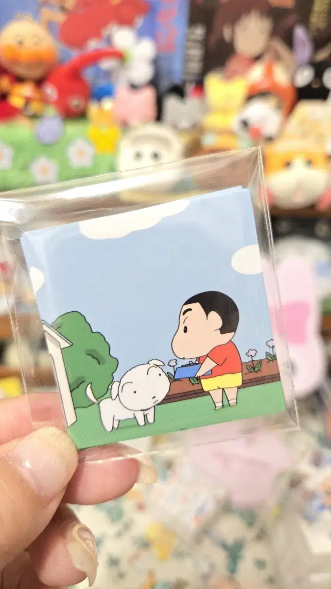 흰둥아 밥묵자 스티커