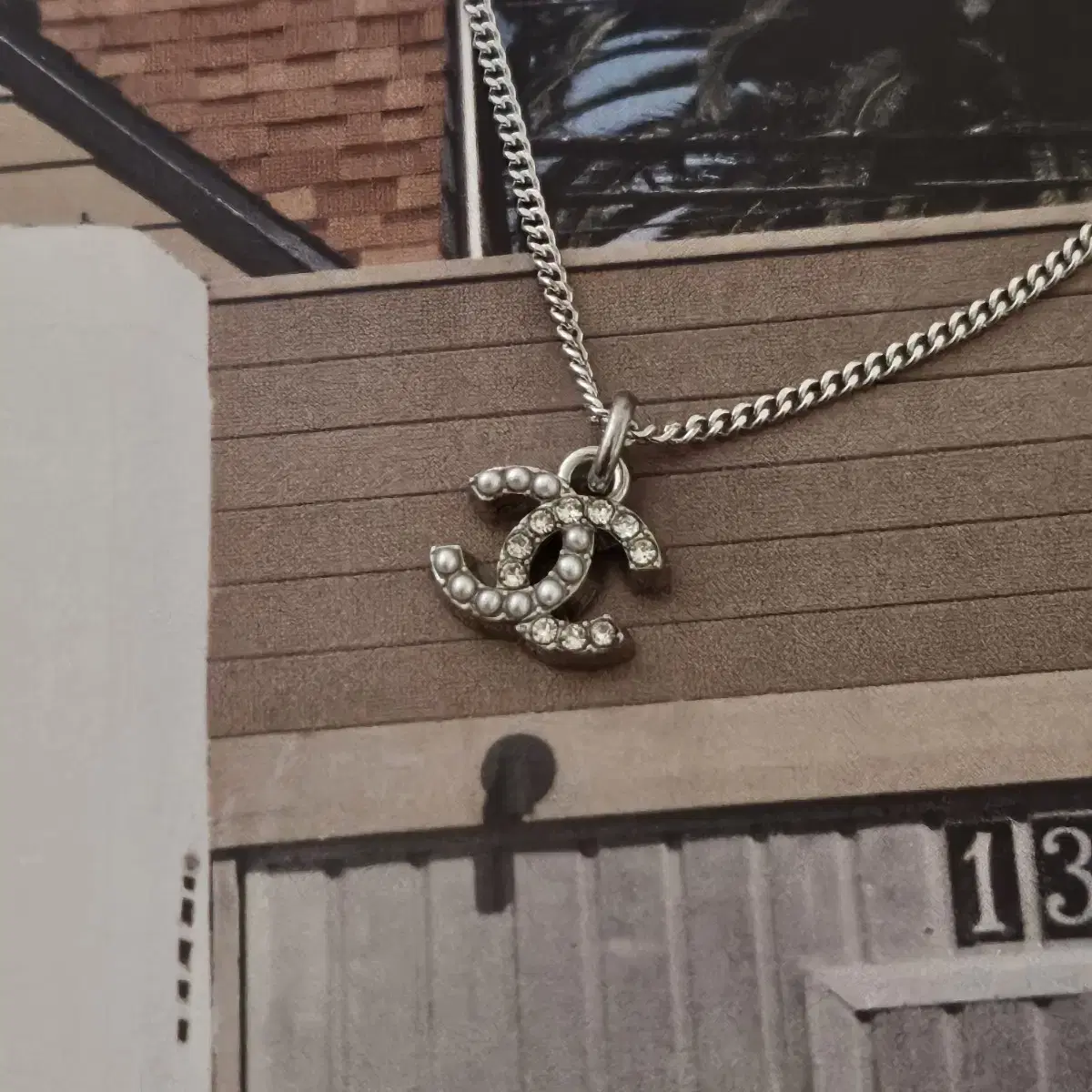 Stock 1 Chanel 925 Micro Half CC Logo Necklace 11