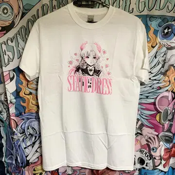 Static Dress 엽서 하드코어 애니메이션 밴딩 티셔츠