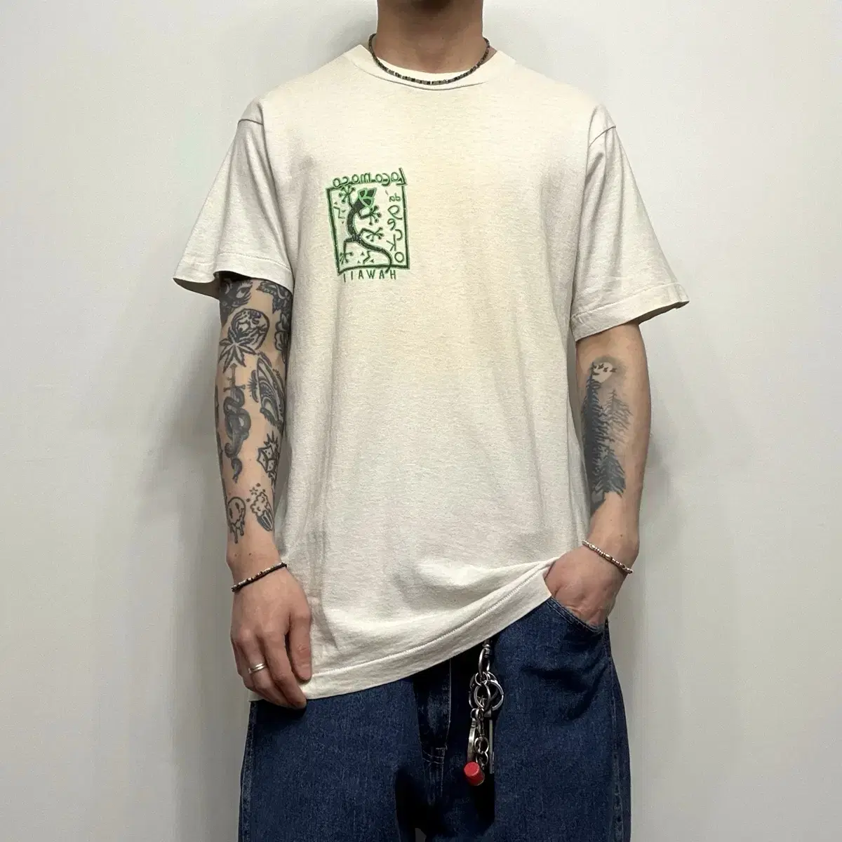 90s 프룻오브더룸 빈티지 수소봉제 티셔츠 Made in USA