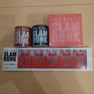 슬램덩크 굿즈 지우개 블록 메모 요양 테이프 빨간색, 블랙 묶음 판매