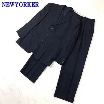 뉴요커 수트 셋업 블랙 울 폴리에스테르 A6 C2749