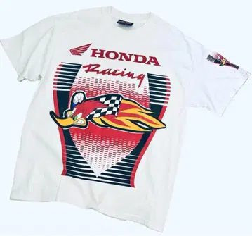 90s HONDA RACING 빈티지 반팔 티셔츠 L/혼다 기업