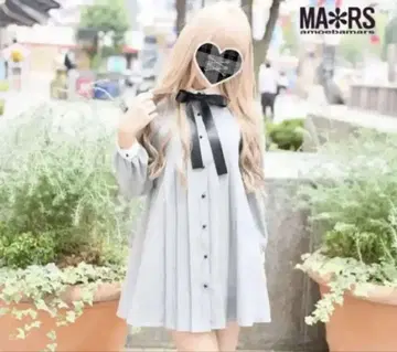 MA*RS 플리츠 원피스 그레이
