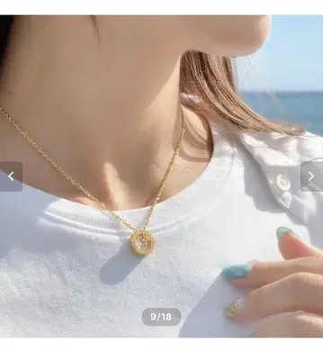 새상품 piena 하와이안 펜던트 목걸이 써지컬 스테인리스 핑크