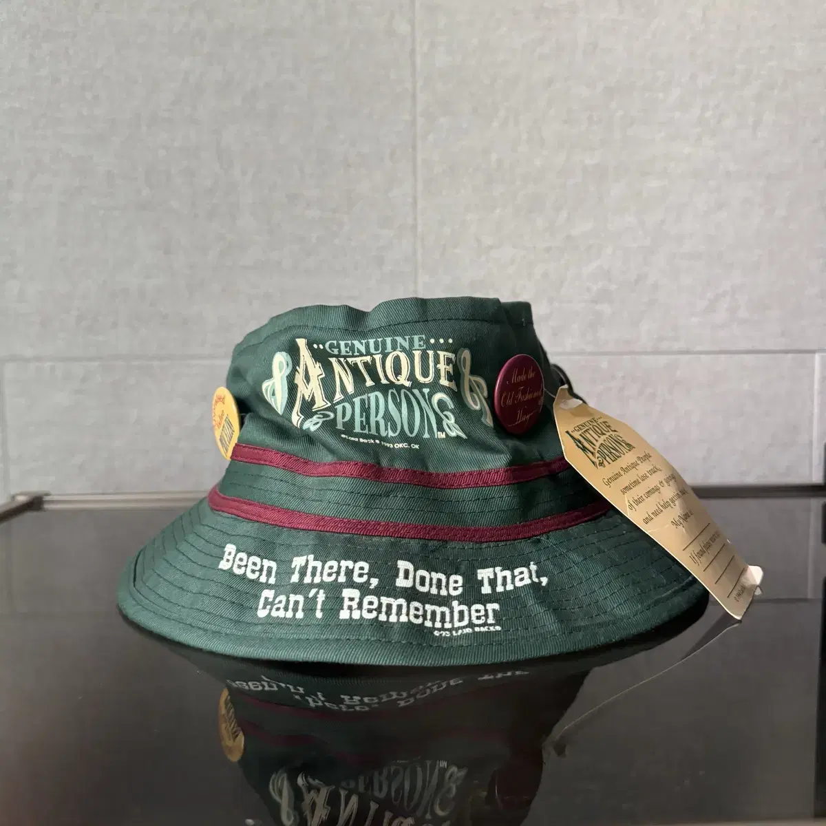 USA 90s 버킷햇 그린 genuine antique persons