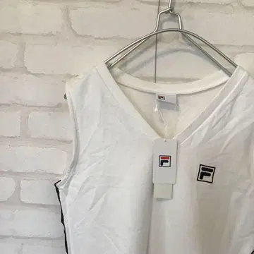 택 포함 새상품 FILA 별주 리젝시 사이드 테이프 V넥 원피스