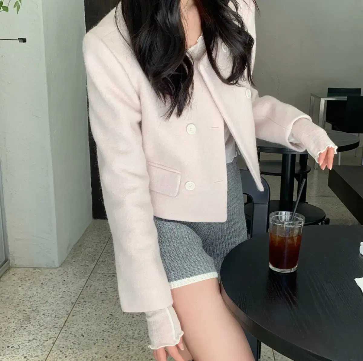 샵미네트 mone alpaca jacket