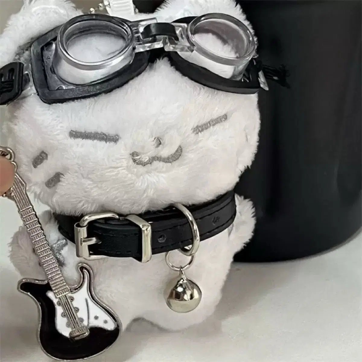 10cm 솜인형 락스타 일렉기타 초커  옷 안경 옷장 무솜인덕장터