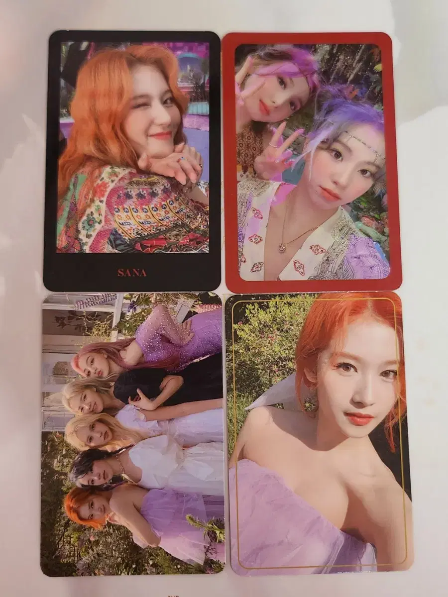 일괄) 트와이스 TWICE 미사모 몰앤몰 모앤모 사나 미나 포토카드 포카