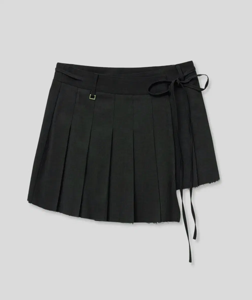 미드나잇무브 플리츠 랩스커트 pleats skirt [grey]
