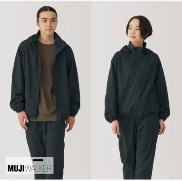 무인양품 발수 나일론 윈드브레이커 S 베이지