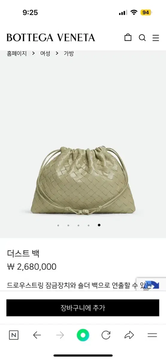 Bottega Veneta Dust Bag Not Included