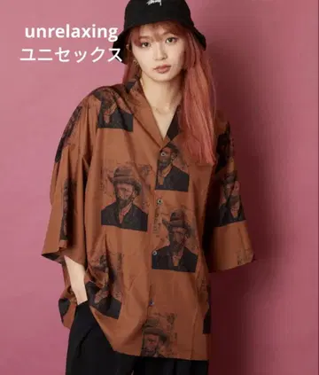 unrelaxing 알로하 셔츠 고흐 패턴