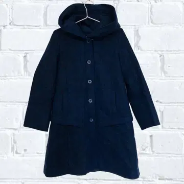 KOIBITO MISAKI 롱 코트 후드 펠트 빅 후드 M