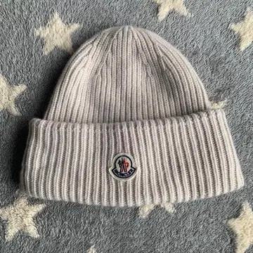 몽클레어 니트 모자 아이보리