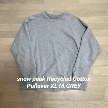 스노우피크 Recycled Cotton Pullover XL M.GREY