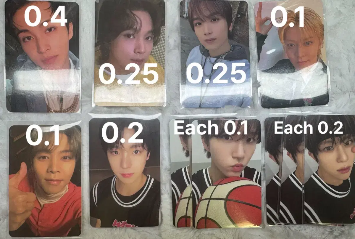 NCT 포카 양도 마크해찬동혁유타쟈니영호유우시재희대영시온