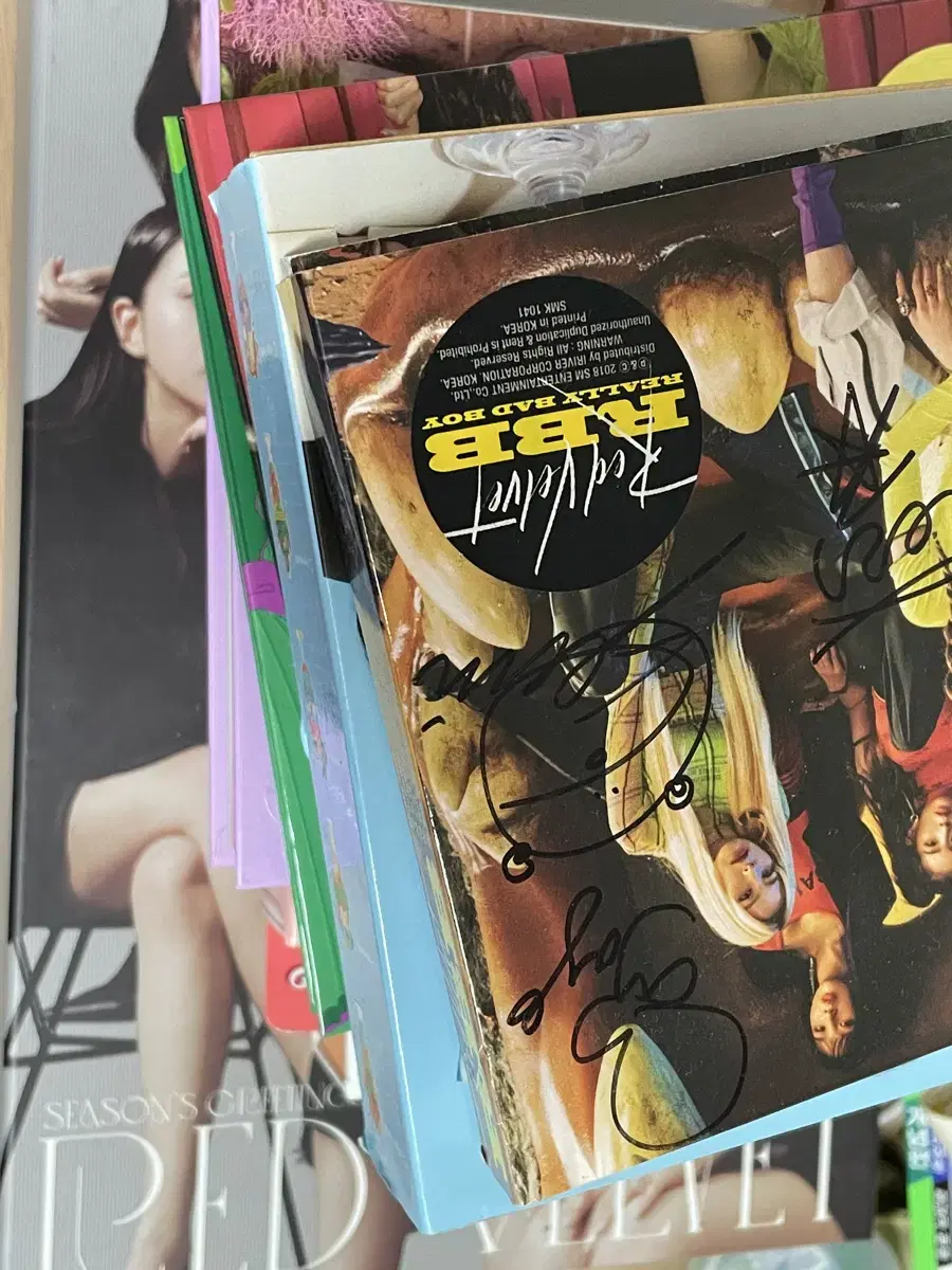 Red Velvet autographed album and other items