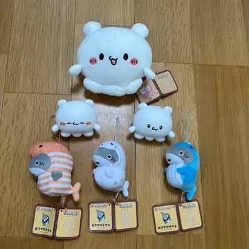 마슈모치 외출 아기 상어 봉제 인형 세트