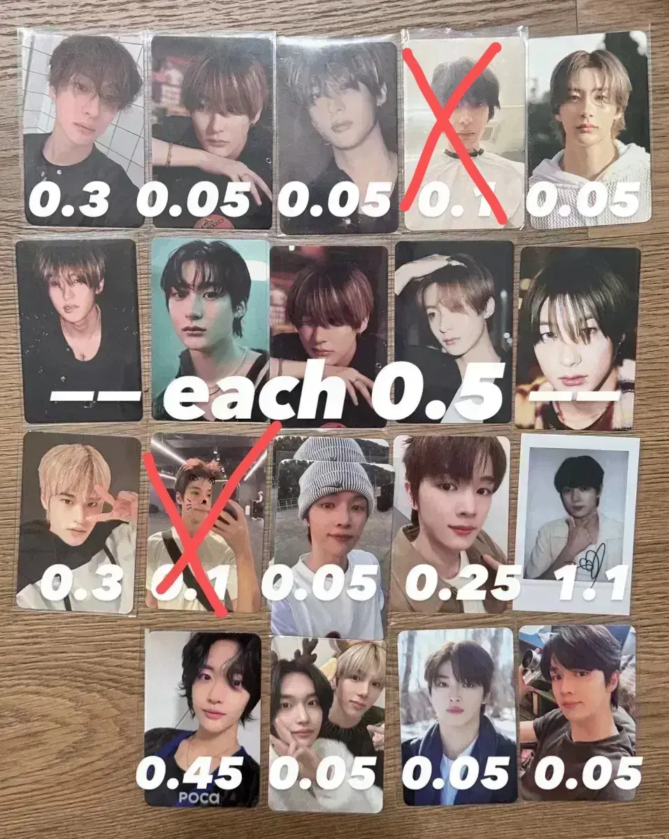 (사진더있음) 라이즈 은석 앤톤 성찬 원빈 소희 포카 양도해용