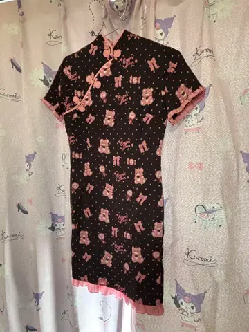 차이나복 코스프레 반팔 미니 원피스