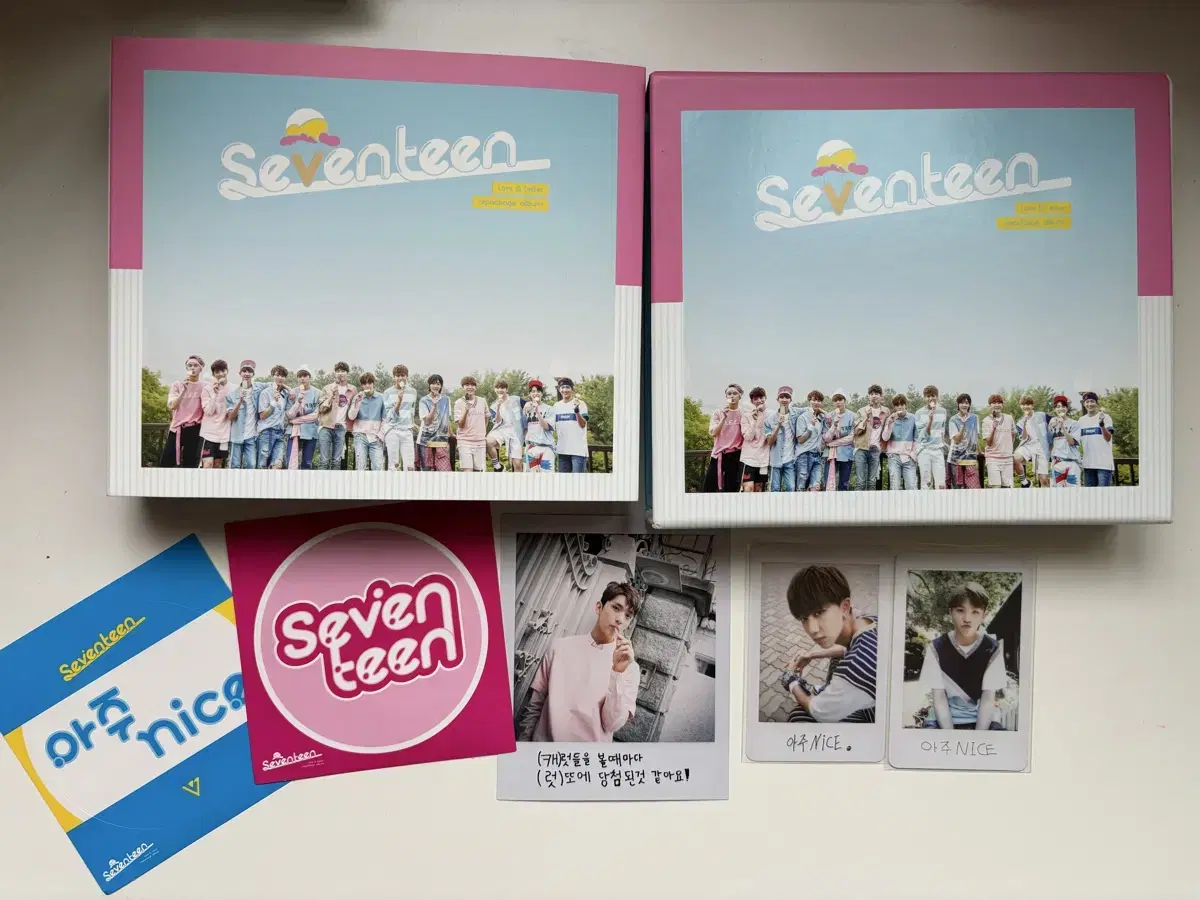 세븐틴 러브앤레터앨범 조슈아포카 디에잇포카 우지포카 풀세트