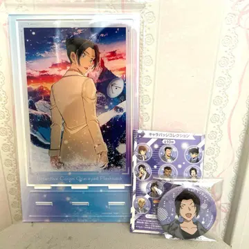 명탐정 코난 단안 잔상 우에하라 유이 아크릴 스탠드 캐릭터 배지 컬렉션