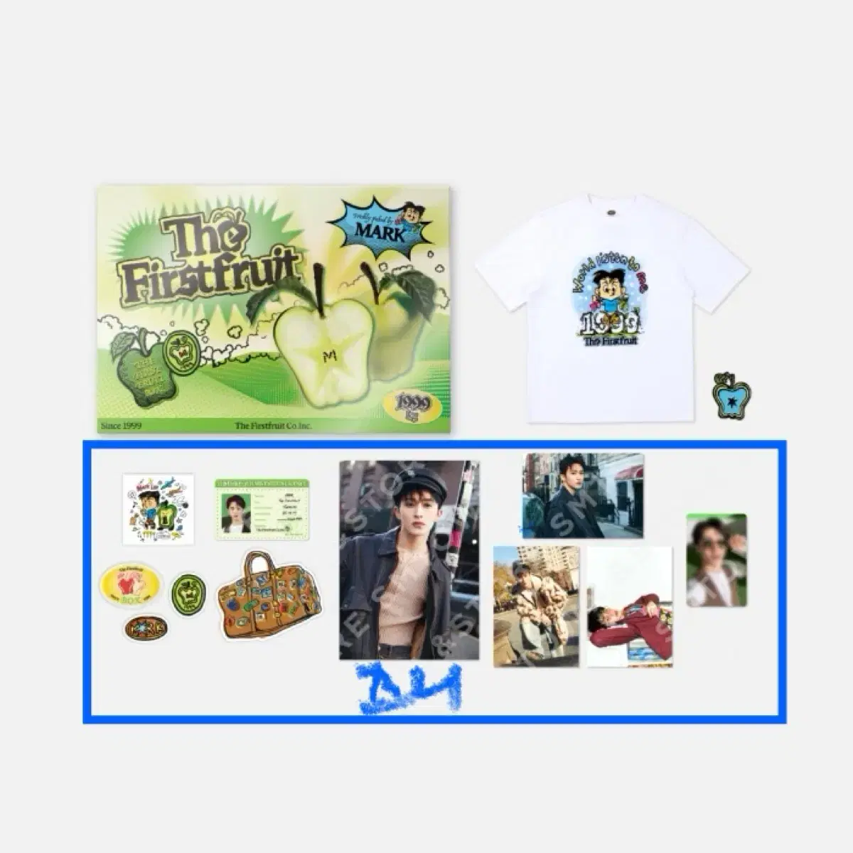 마크 더퍼스트프루트 박스 엠디 분철 티셔츠 엔시티 127 드림