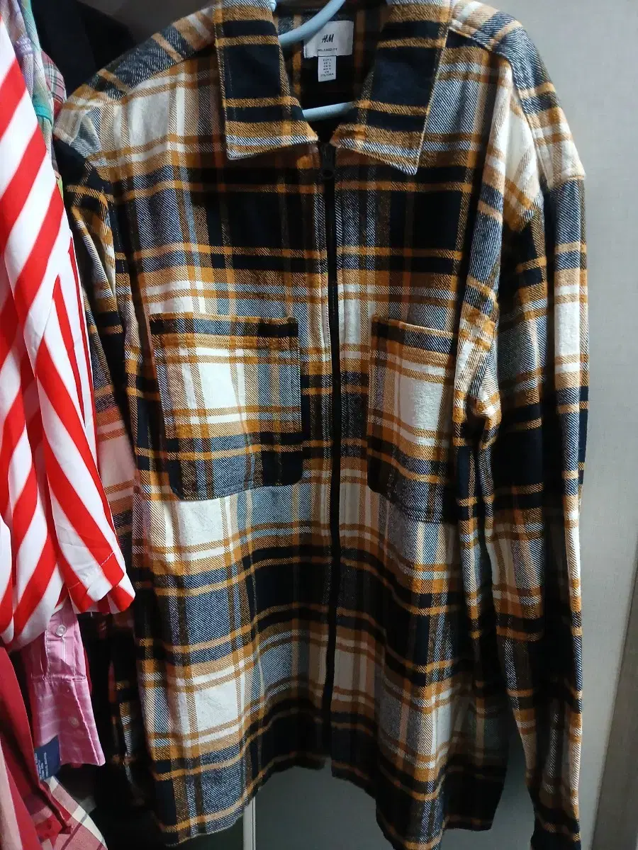 H&M Shirt Jacket Check 100-105