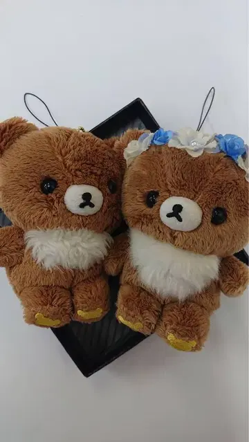 리락쿠마 봉제 인형 차이로이코구마 매달린 봉제 인형 세트