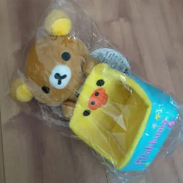 리락쿠마 키이로이토리 봉제 인형 소품함