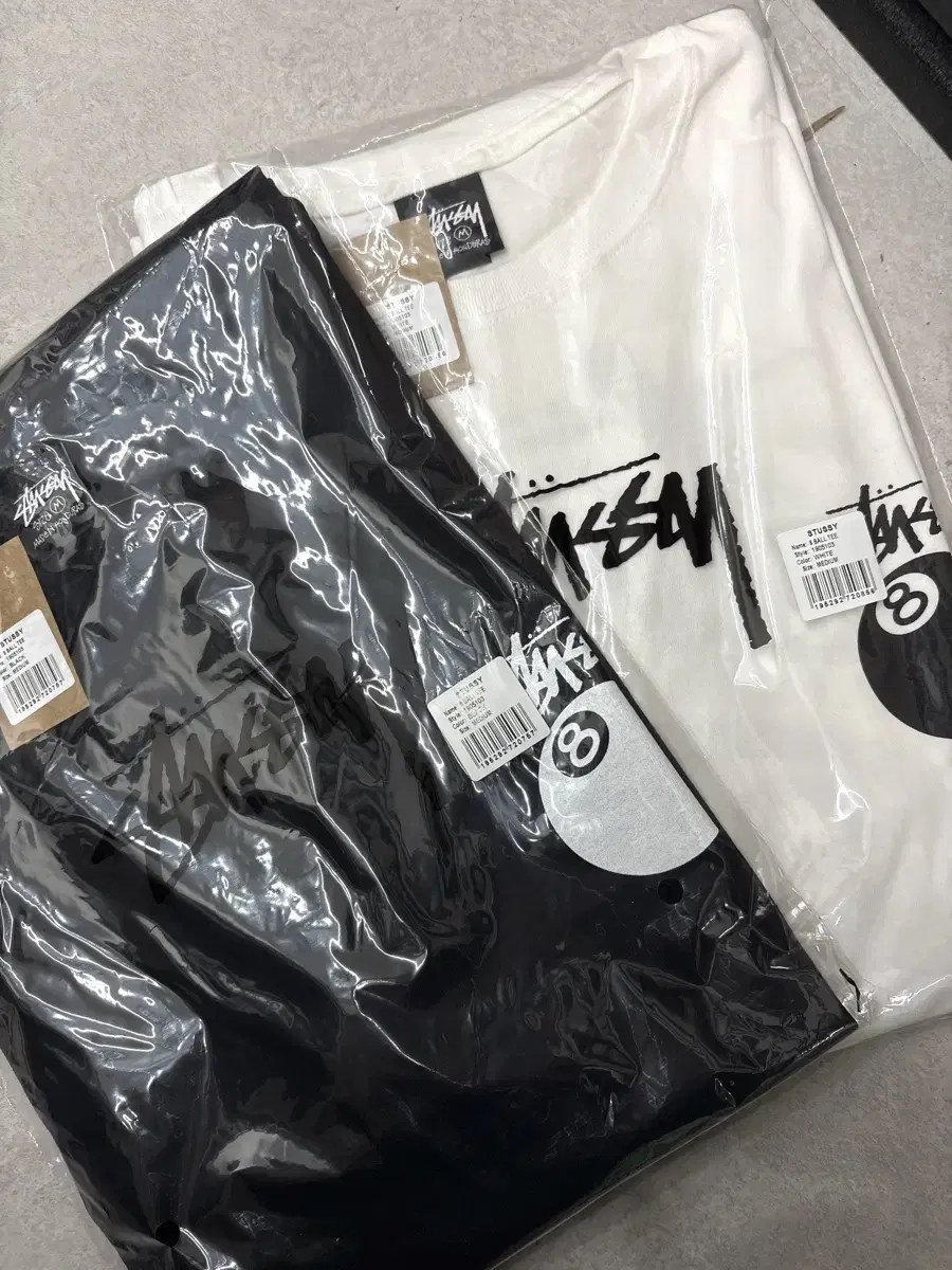 무료배송/정품) 미개봉 스투시 STUSSY 8볼 당구공 반팔티 남녀공용