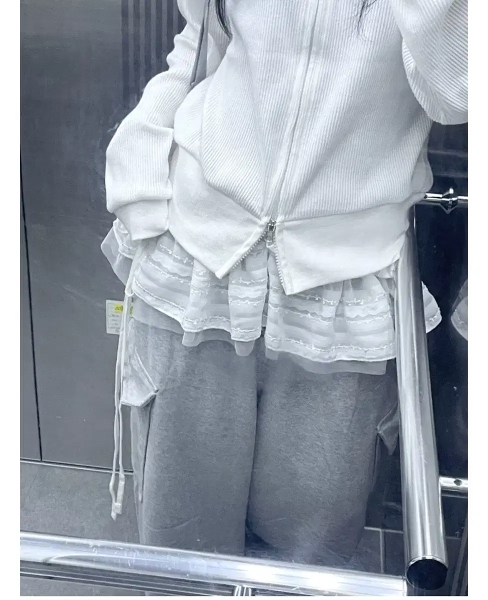 Hinitsuki Roshi lace shirring layered ribbon belt ruffle layered