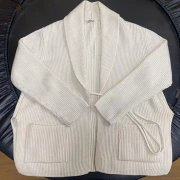 AURALEE 오라리 니트 코트 가디건 가운 화이트 크림