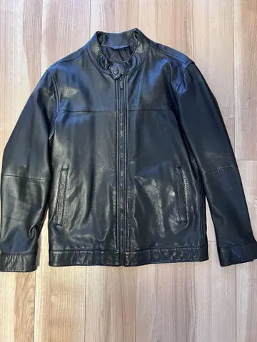 마시모두띠 가죽 자켓 스탠드 카라