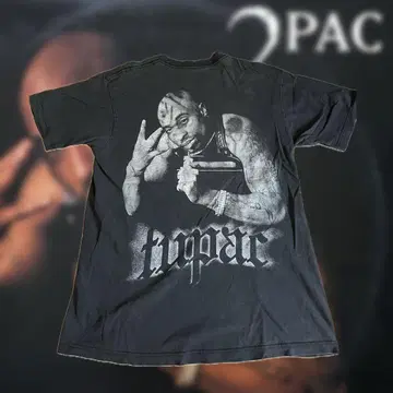 2Pac 90s 빈티지 티셔츠 부트레그