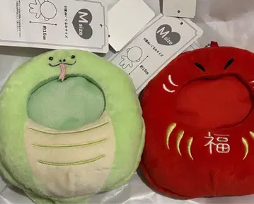 봉제 의류 뱀의 해 달마 2개 세트 M 사이즈 신년 설날 15cm