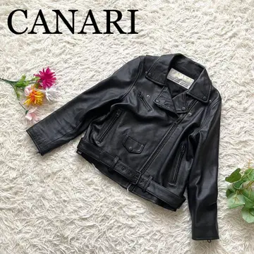 최고급] CANARI 카나리 양가죽 라이더 자켓 양가죽