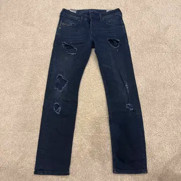 DISEL 데미지 데님 팬츠