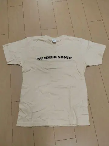 미사용품 SUMMER SONIC 2023 티셔츠 크림색 L 사이즈