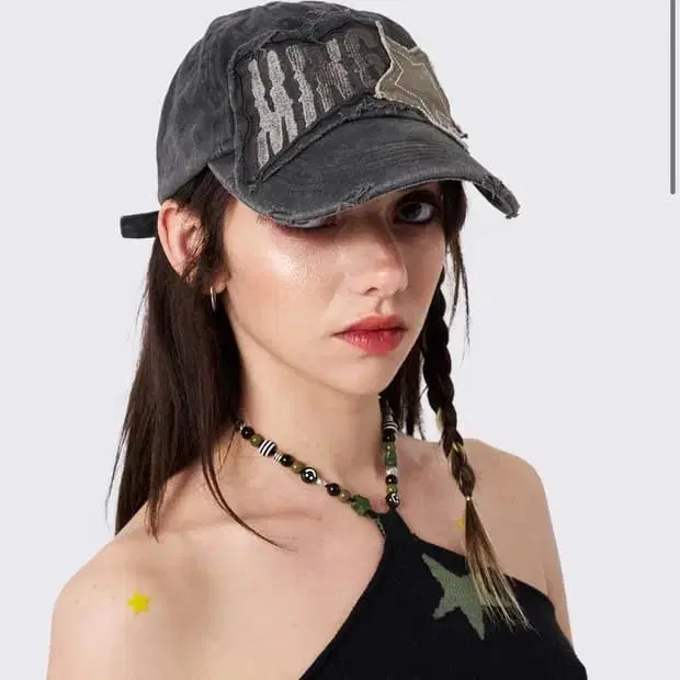 2000Archives] PARIS BALL CAP W/ SPIKES (BLACK DENIM) 正規品