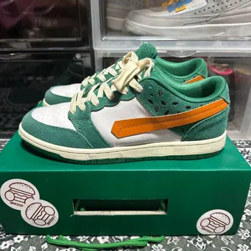 반디 핑크 베지 버거 던크 27.5cm