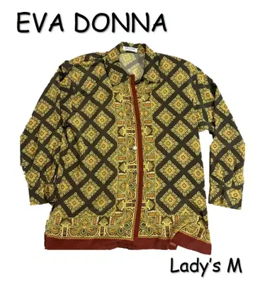 EVA DONNA(에바 도나) 스카프 패턴 디자인 긴팔 셔츠