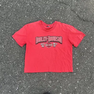 90s Harley Davidson 짧은 티셔츠 초레어 빈티지